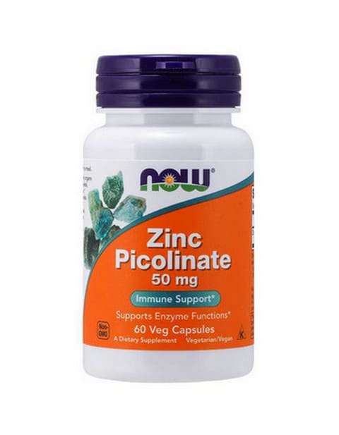 Zinc Picolinate NOW 50 мг 60 капсул