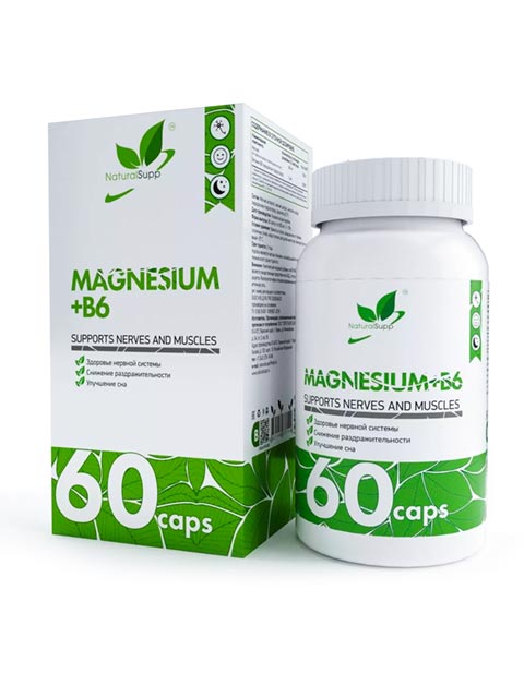 Magnesium + B6 NaturalSupp 60 капсул