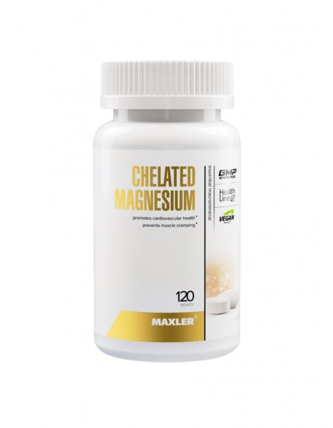 Магний Maxler Chelated Magnesium 120 таблеток | Aresport.by